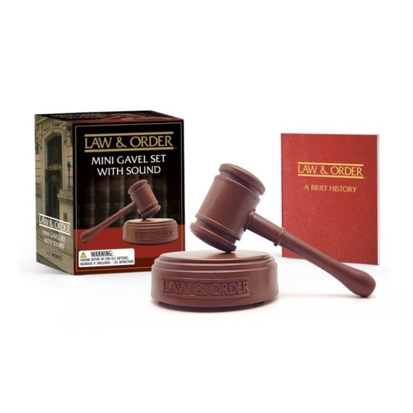 Law & Order Mini Gavel Set with Sound - Picture 2 of 12